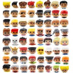 Big Size Action Figures City Princess Policemen Family Building Block Doll Character Accessory Assembly Toys for Children Gift