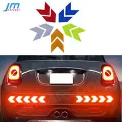 10PCS Arrow Reflective Adhesive Tape Sticker Decal Safety Caution Warning Reflective Tape For Truck Motorcycle Bicycle Moulding