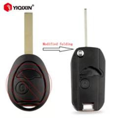 YIQIXIN Remote Car Key Shell For BMW Mini Cooper R50 R53 Rover 75 Z3 Z4 X3 X5 E46 E39 E34 E36 2002 2003 2004 2005 Uncut Blade