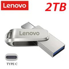 Lenovo 2TB Metal USB 3.0 Flash Drives 512GB High Speed TYPE-C Pendrive 256GB USB Drive 128GB USB Memoria Flash Disk For Laptop