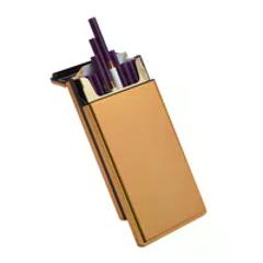 Portable Slim Cigarette Case for Men and Women, Lightweight Thin Pocket Carrying Box for Hold 100's Cigarettes