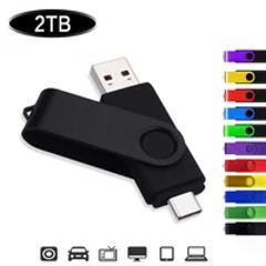 NEW usb flash drive 2TB pen drive 3 in 1 pendrive флешка 2TB metal disk memoria cel usb stick gift for phone/Car/TV free logo