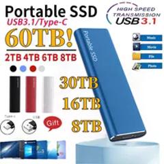 New External Solid State Drive 2TB 4TB USB3.1/Type-C Hard Disk HDD Mobile Storage Drives  High-speed SSD for MAC Laptop PC